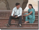 indian couple talking